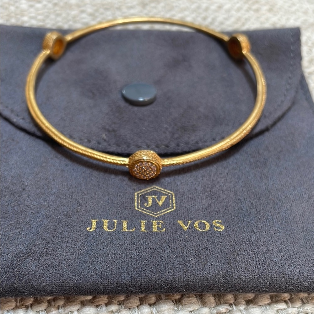 Julie Vos Gold Textured Bracelet